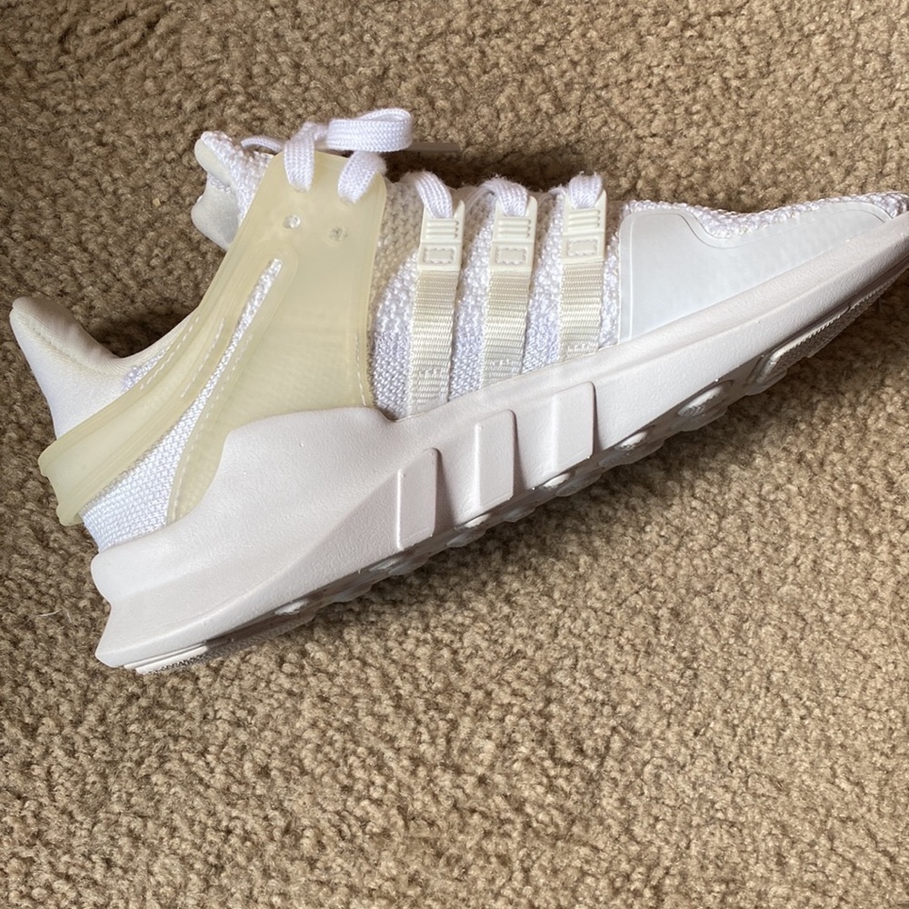 Adidas Equipment ADV White on White AQ0916 Laced Sneaker Running Tennis Shoe 👟